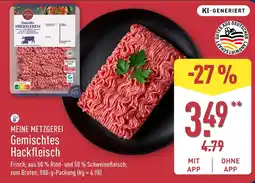 Aldi Nord MEINE METZGEREI Gemischtes Hackfleisch Angebot