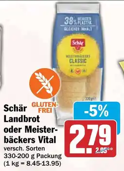 HIT Schär Landbrot oder Meisterbäckers Vital Angebot