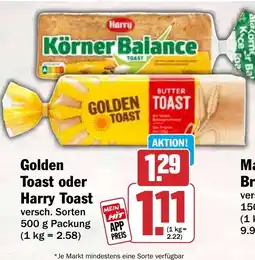 HIT Golden Toast oder Harry Toast Angebot