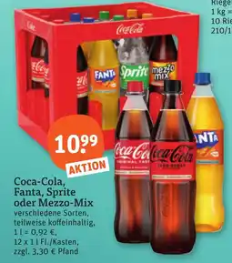 tegut Coca-Cola, Fanta, Sprite oder Mezzo-Mix Angebot