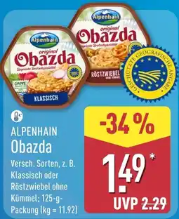 Aldi Nord Alpenhain Obazda Angebot