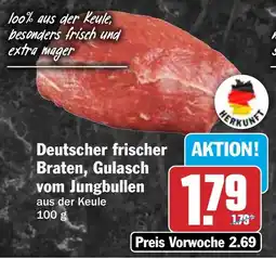 HIT Deutscher frischer Braten, Gulasch vom Jungbullen Angebot