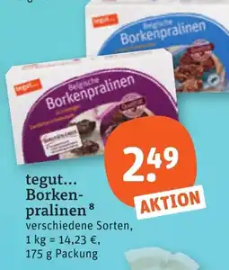 tegut tegut... Borkenpralinen Angebot