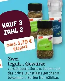 tegut Gewürze Angebot
