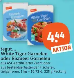 tegut White Tiger Garnelen oder Eismeer Garnelen Angebot