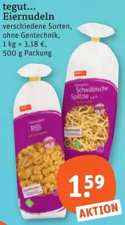 tegut tegut... Eiernudeln Angebot