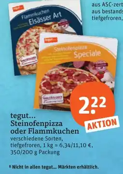 tegut tegut... Steinofenpizza oder Flammkuchen Angebot