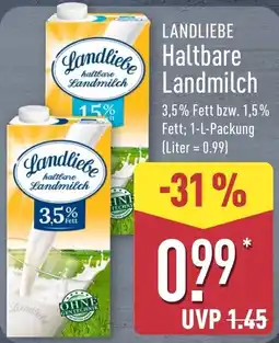 Aldi Nord Landliebe Haltbare Landmilch Angebot