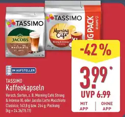 Aldi Nord TASSIMO Kaffee kapseln Angebot