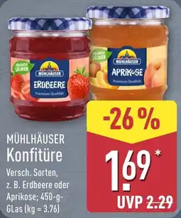 Aldi Nord MÜHLHÄUSER Konfitüre Angebot
