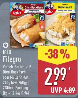 Aldi Nord IGLO Filegro Angebot