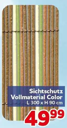 CENTERSHOP Sichtschutz Vollmaterial Color Angebot