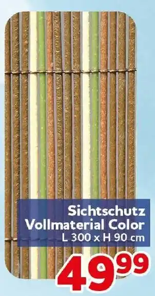 CENTERSHOP Sichtschutz Vollmaterial Color Angebot