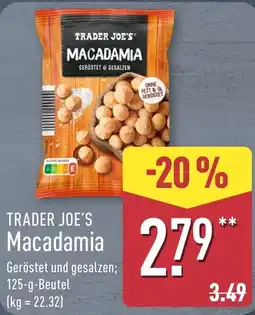Aldi Nord TRADER JOE'S Macadamia Angebot