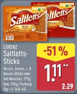 Aldi Nord Lorenz Saltletts-Sticks Angebot