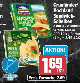 HIT Grünländer/Sandwich-Scheiben Angebot
