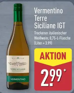 Aldi Nord Vermentino Terre Siciliane IGT Angebot