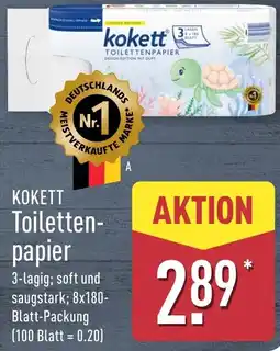 Aldi Nord KOKETT Toilettenpapier Angebot