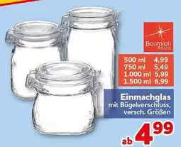 CENTERSHOP Einmachglas mit Bügelschluss, versch. Größen Angebot