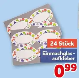 CENTERSHOP Einmachglas-aufkleber Angebot