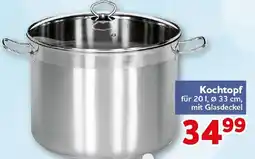 CENTERSHOP Kochtopf mit Glasdeckel Angebot