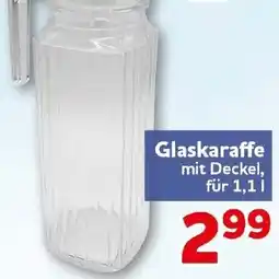 CENTERSHOP Glaskaraffe mit Deckel Angebot