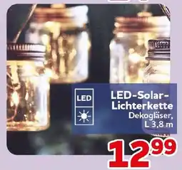 CENTERSHOP LED-Solar-Lichterkette Dekogläser Angebot