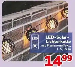 CENTERSHOP LED-Solar-Lichterkette mit Flammenteffect Angebot