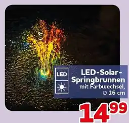 CENTERSHOP LED-Solar-Springbrunnen Angebot