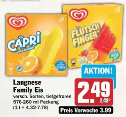 HIT Langnese Family Eis Angebot