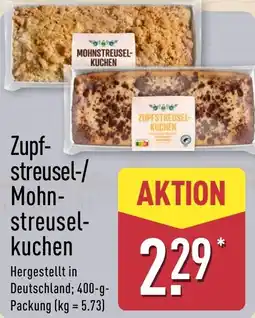 Aldi Nord Zupfstreusel-/Mohnstreuselkuchen Angebot