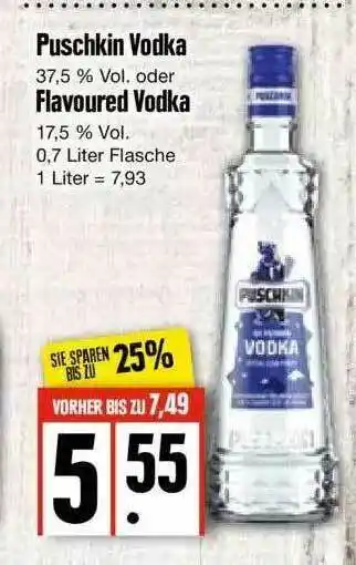 Edeka Puschkin Vodka Oder Flavoured Vodka Angebot