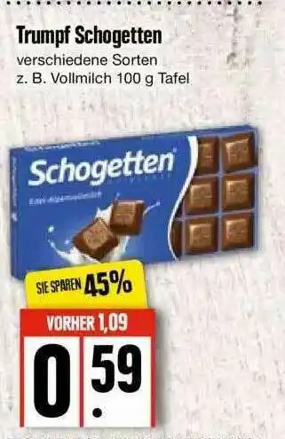 Edeka Trumpf Schogetten Angebot