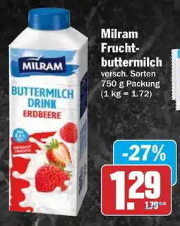 HIT Milram Fruchtbuttermilch Angebot