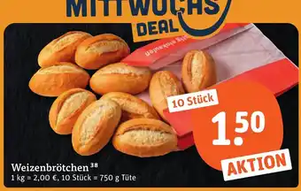 tegut Weizenbrötchen 38 Angebot