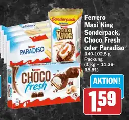 HIT Ferrero Maxi King Sonderpack, Choco Fresh oder Paradiso Angebot