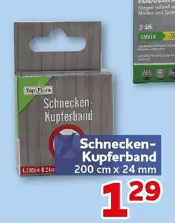 CENTERSHOP Top Flora Schnecken-Kupferband Angebot