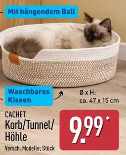 Aldi Nord CACHET Korb/Tunnel/Höhle Angebot
