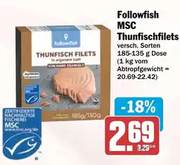 HIT followfish Thunfischfilets Angebot