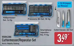 Aldi Nord WORKZONE Cuttermesser/Reparatur-Set Angebot