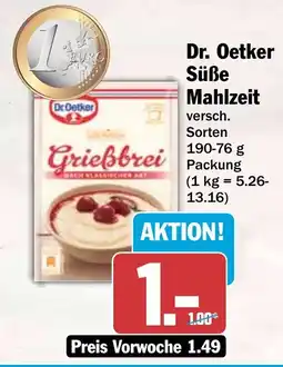 HIT Dr. Oetker Süße Mahlzeit Grießbrei Angebot