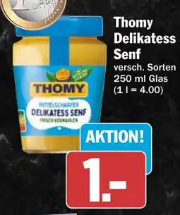 HIT Thomy Delikatess Senf Angebot