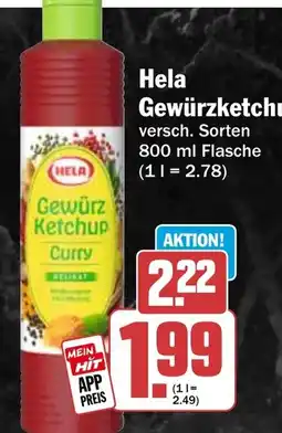 HIT Hela Gewürzketchup Curry Angebot