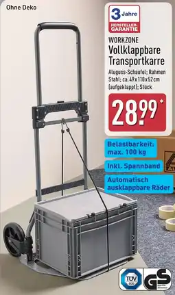 Aldi Nord WORKZONE Vollklappbare Transportkarre Angebot
