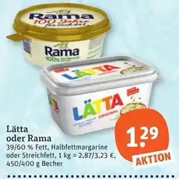 tegut Lätta oder Rama Angebot