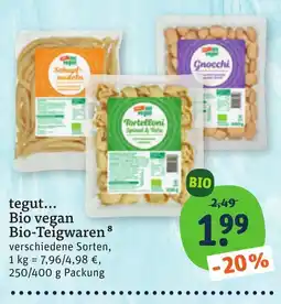tegut tegut... Bio vegan Bio-Teigwaren Angebot