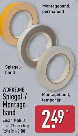 Aldi Nord WORKZONE Spiegel-/Montageband Angebot