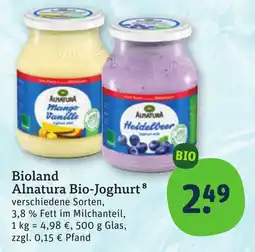 tegut Alnatura Bio-Joghurt Angebot