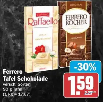 HIT Ferrero Tafel Schokolade Angebot