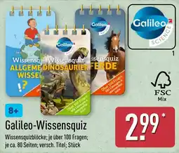 Aldi Nord Galileo-Wissensquiz Angebot